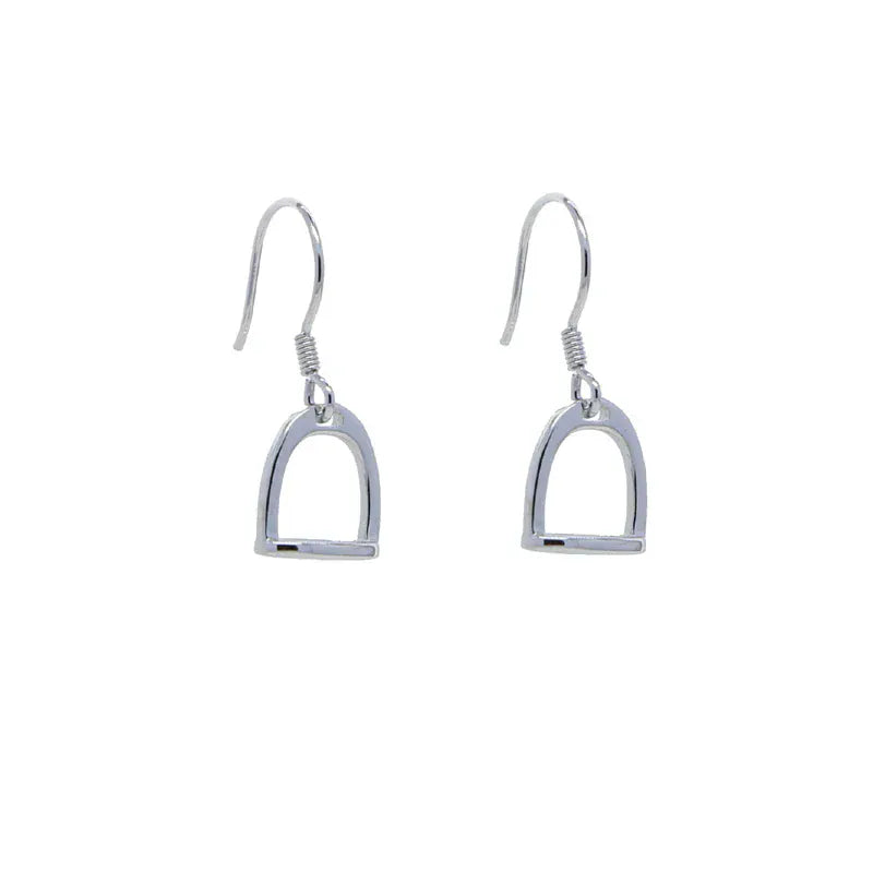 Boucles d'oreilles étrier argent