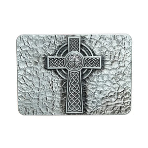 Bältespänne keltisk kors silver kristen Silver
