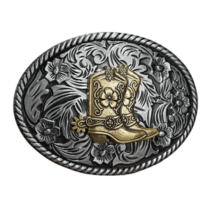 Bältespänne western med guldfärgade djurmotiv Boots
