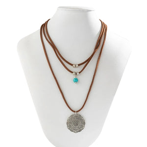 Bohemian halsband Silver