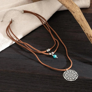 Bohemian halsband Silver