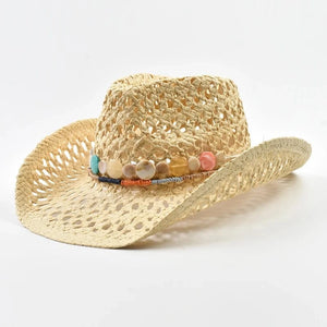 Bohemisk Halm Cowboyhatt