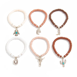 Boho Armband med Western Berlocker