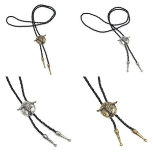 Bolo tie med tjurskalle i vintagestil