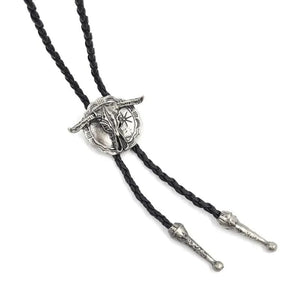 Bolo tie med tjurskalle i vintagestil