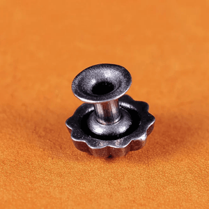 Concho Antiksilver i Pumpaform för Läderhantverk 9mm