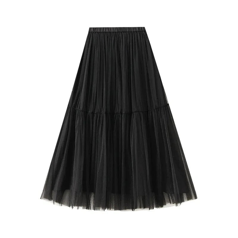 Countrykjol för en western romance-look Svart / One Size