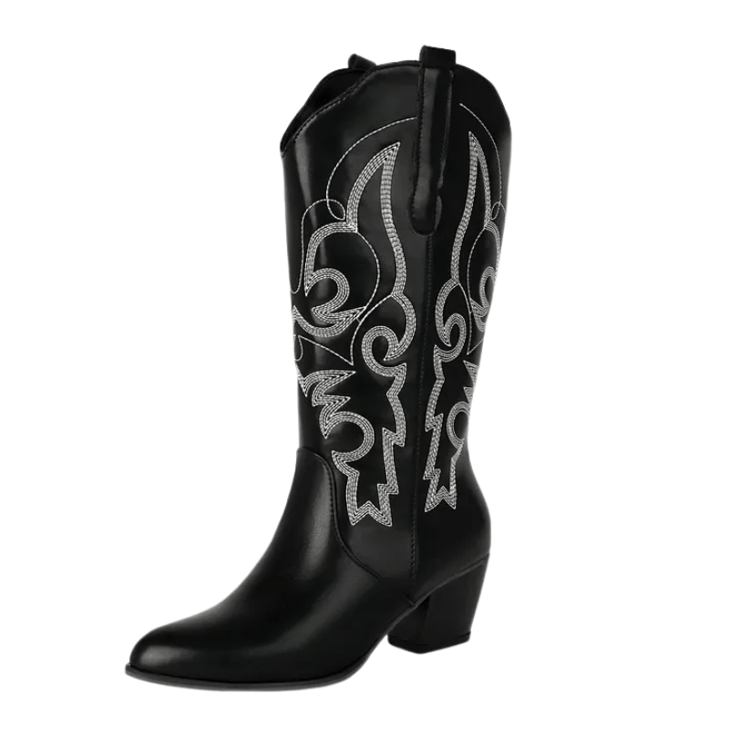 Cowboy boots skinnimitation Svart / 35