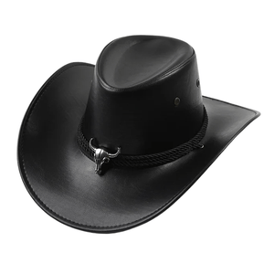 Cowboyhatt Herr med Tjurhuvud