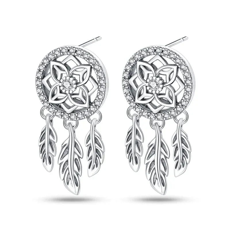 Drömfångare Örhängen 925 Silver Silver