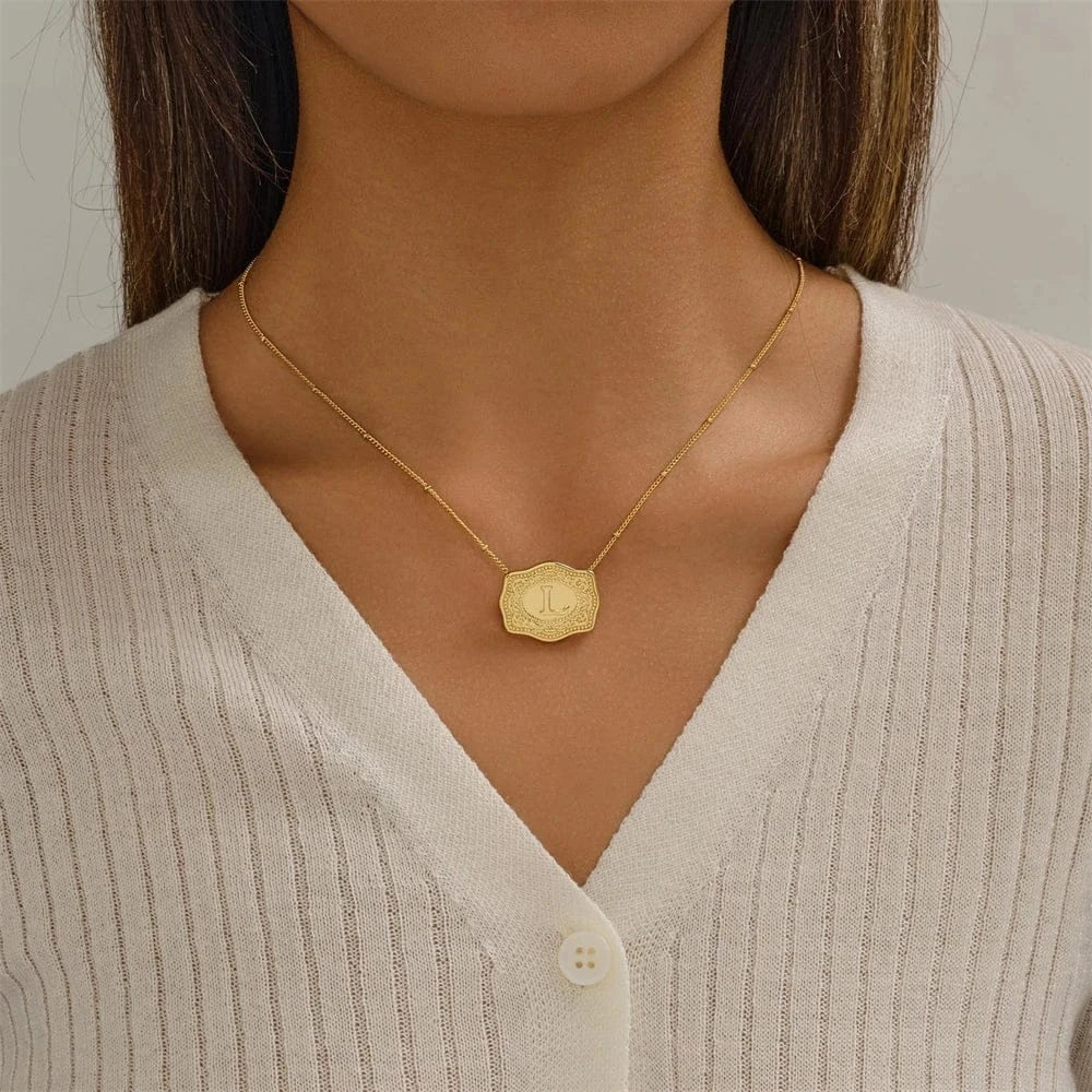 Collier western avec initiale
