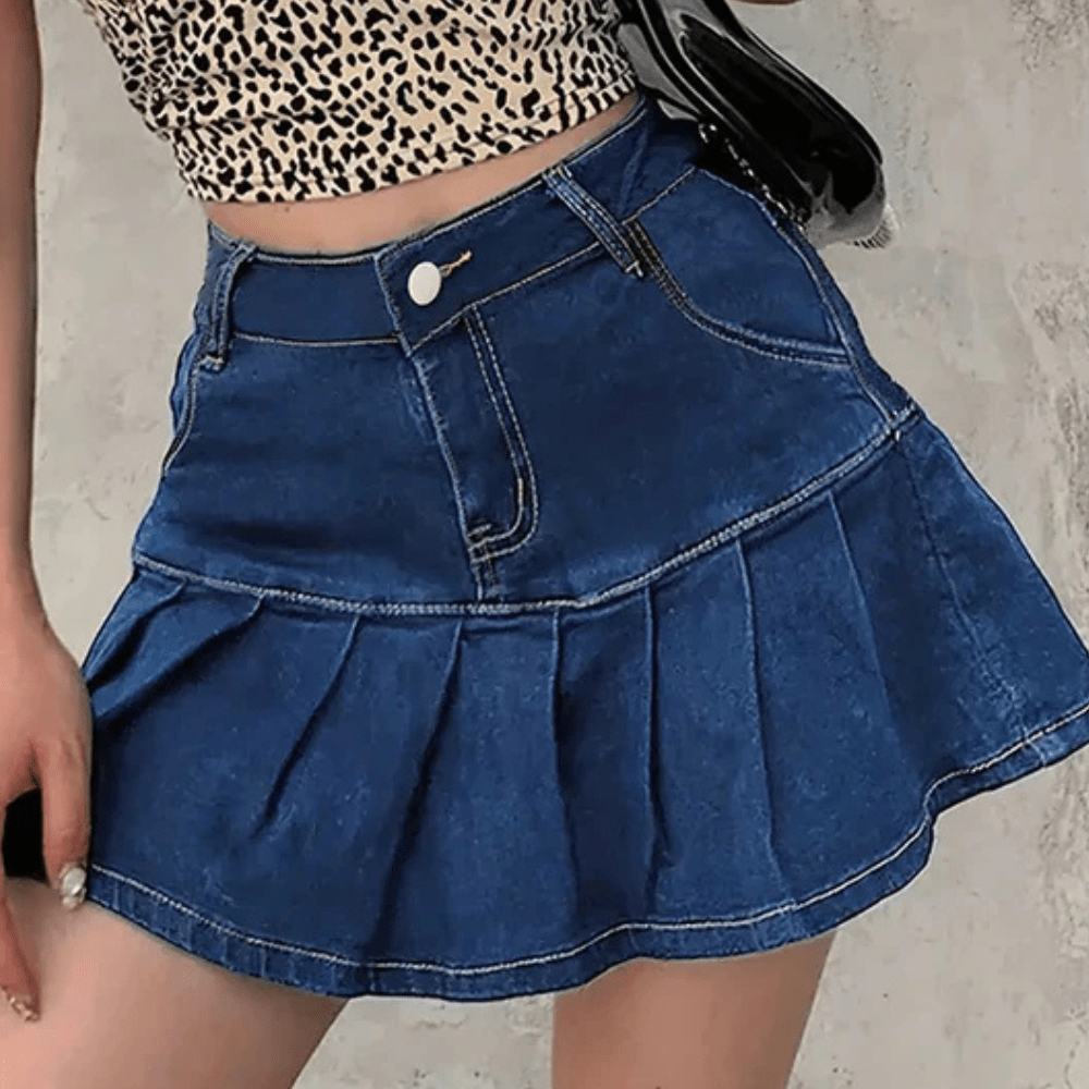 Jeans kjol dam