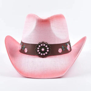Ljusrosa Cowgirlhatt Ljusrosa / One Size