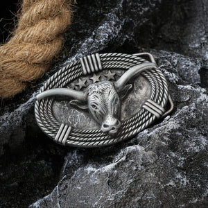 Longhorn Bältesspänne Western Cowboy Spänne Metall