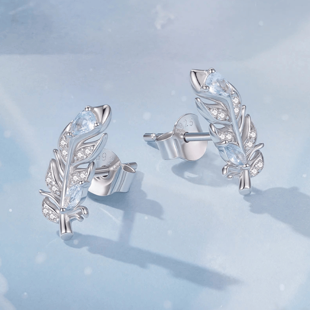 Boucles d'oreilles ailes en argent