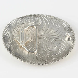 Rodeo Champion Bältesspänne "Bull Rider" med Turkos Strass Guld och silver