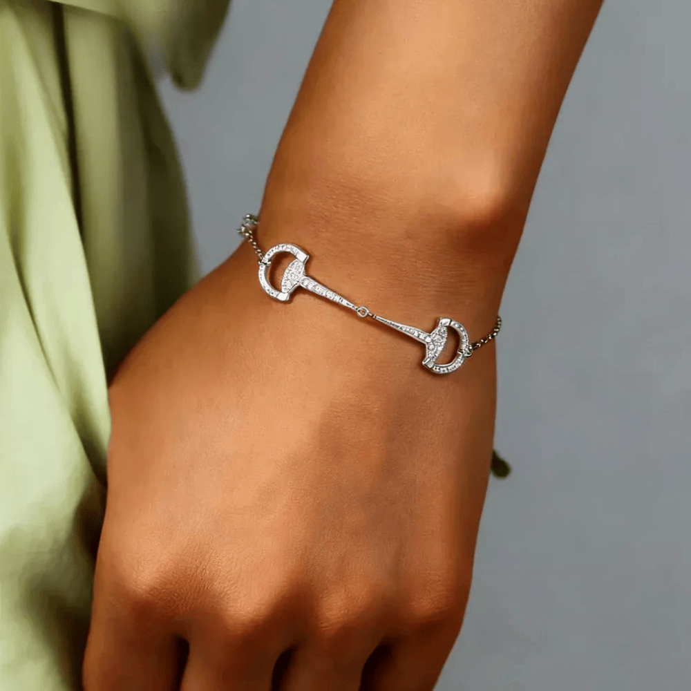 Bracelet argent mors de cheval