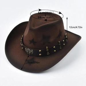Westernhatt med Stjärnmotiv