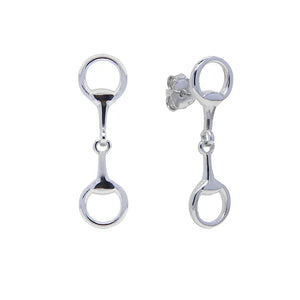 2025 Delicate 925 Sterling Silver Equestrian Stirrup Shape Stud Earring Bling 5A Cubic Zirconia CZ Horse Horseshoe Jewelry
