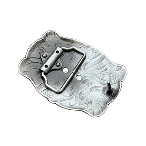 Bältespänne cowboystövlar blommor western Silver