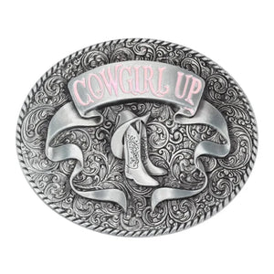 Bältespänne Cowgirl Up Ovala skor