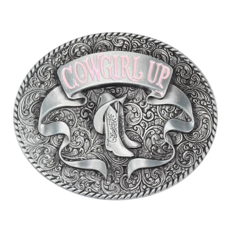 Bältespänne Cowgirl Up Ovala skor