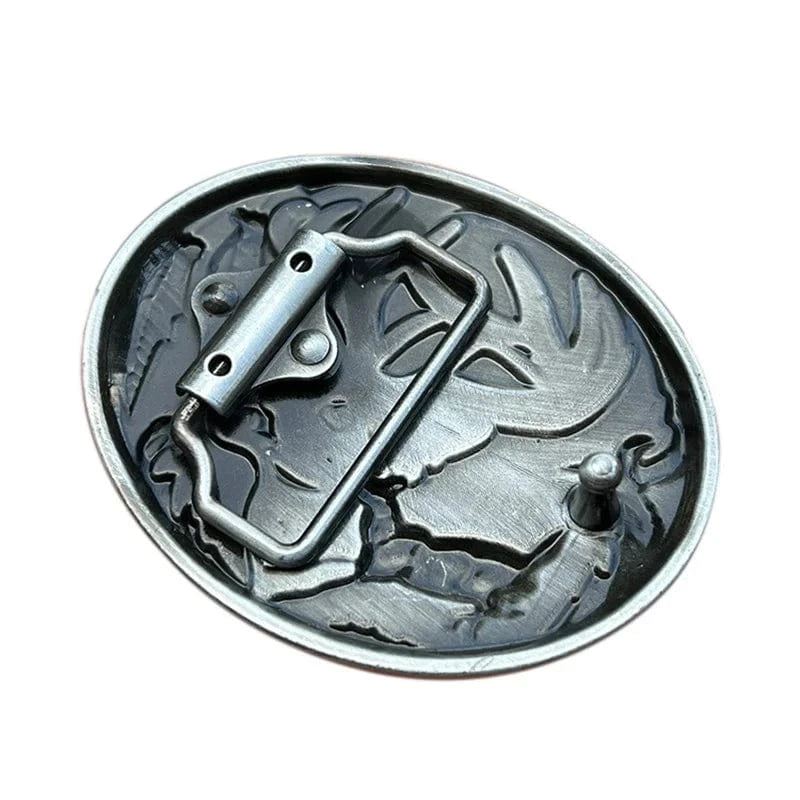 Bältespänne hjort fjädrar jakt western Silver