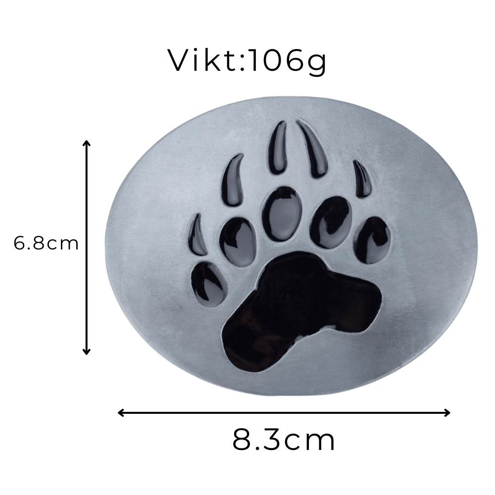 Bältesspänne björn djurmotiv western stil