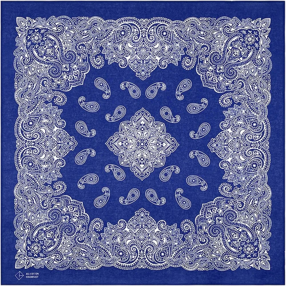 Blå bandana Blå