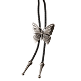 Bolo tie med fjäril i metall Silver