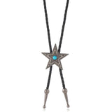Bolo tie med stjärnhänge i antikmetall Antik silver