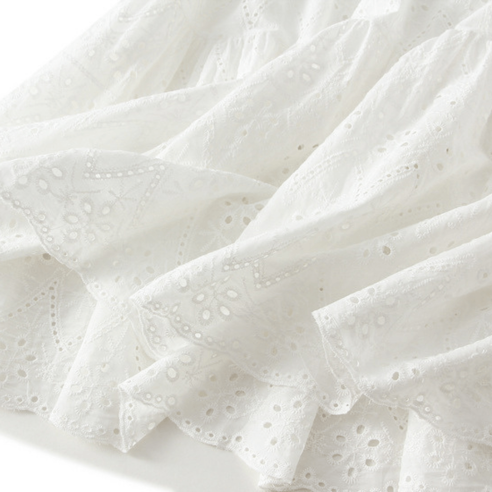 Broderie anglaise kjol