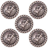 Bull Rider Concho Antik Silver / 19 mm