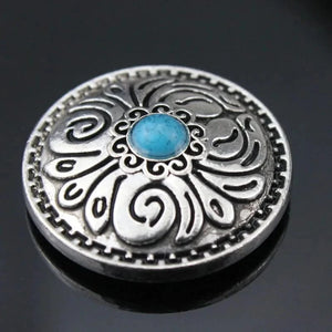 Concho Antiksilver med Blommönster