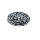Concho med stjärnmotiv i retrostil Antiksilver