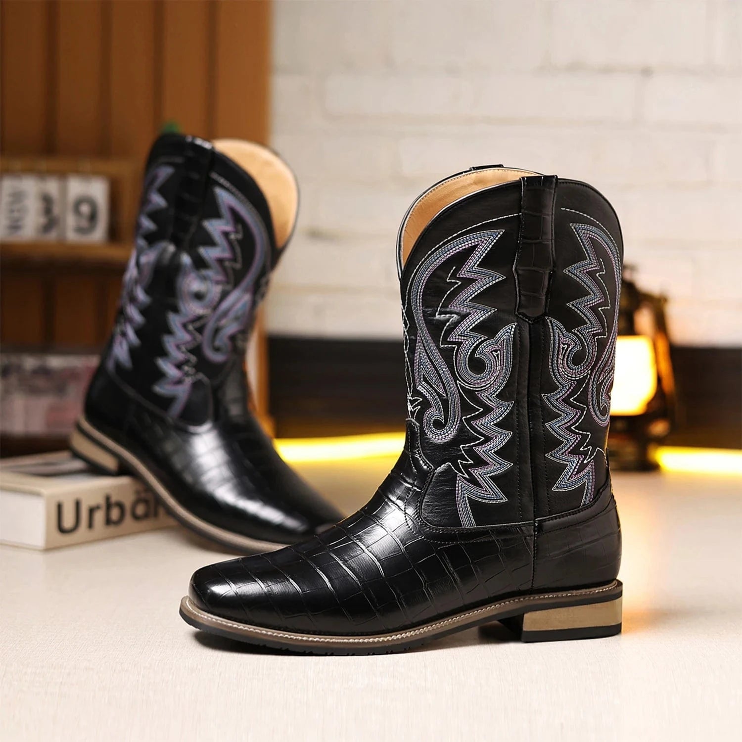 Alligator cowboy boots