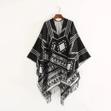 Cowboy poncho Svart / One Size