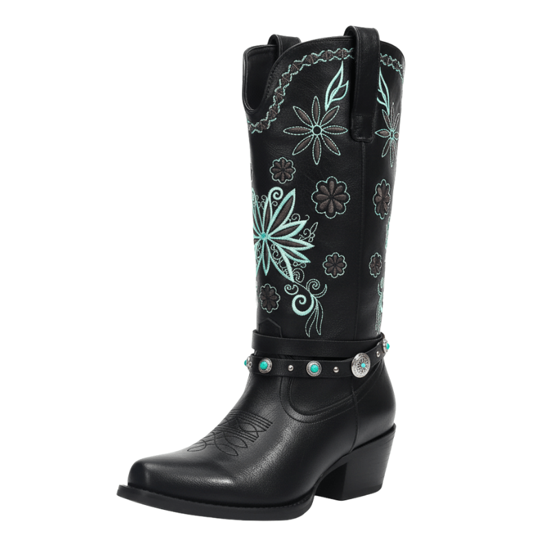 Cowboy skor svarta boots