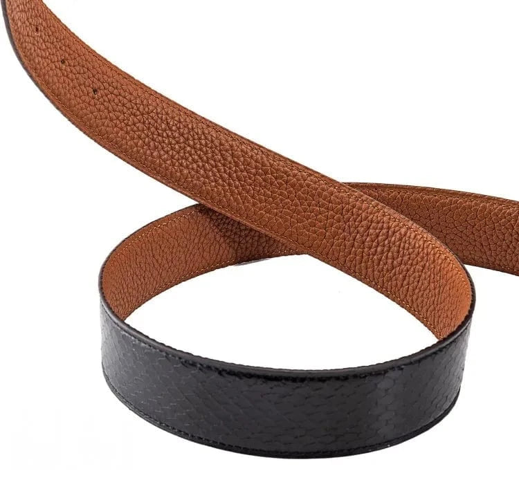 Cowboybälte i Äkta Python- och Kohud