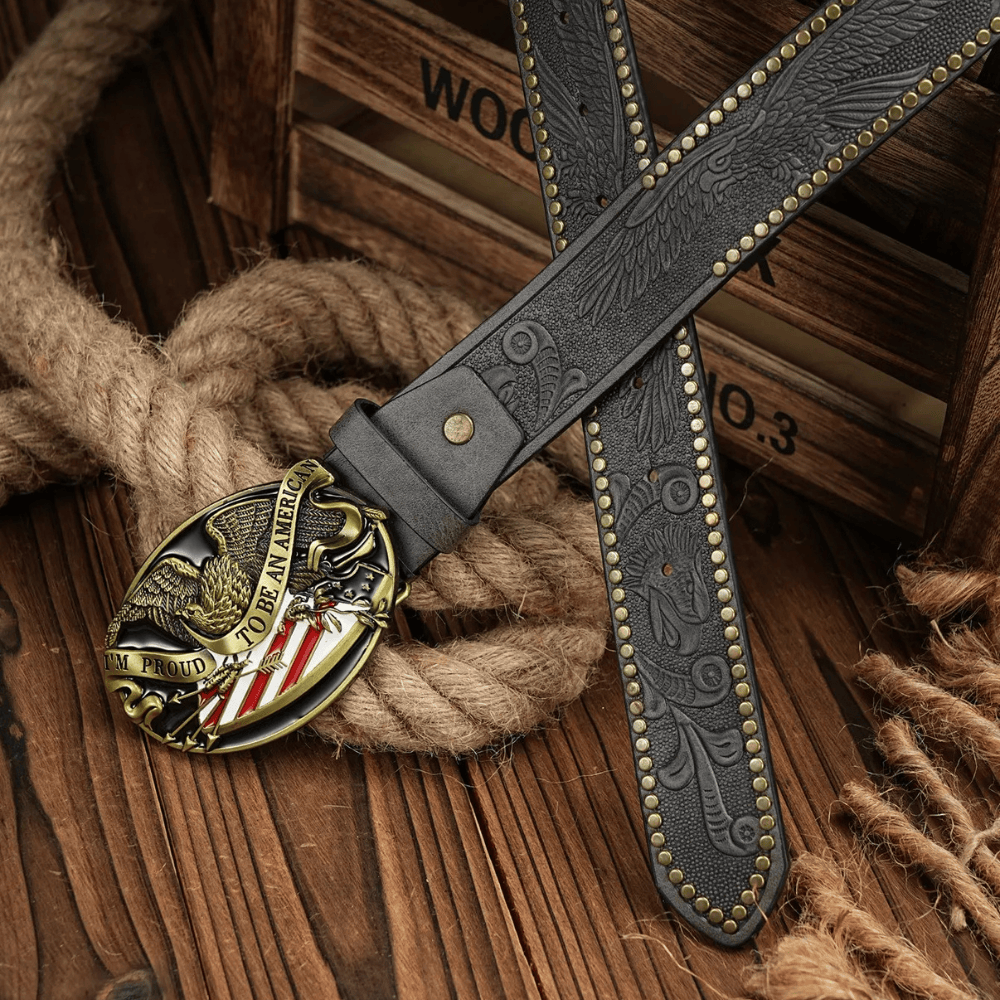 Cowboybälte "Proud to Be an American"