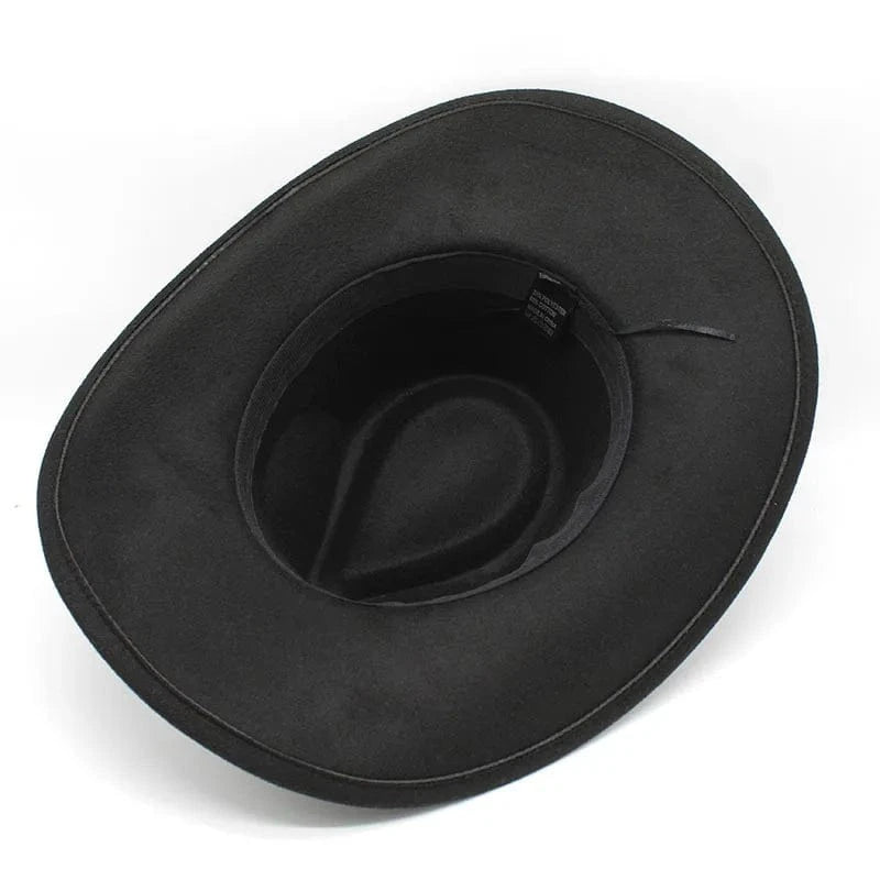 Cowboyhatt i filt med stjärnband