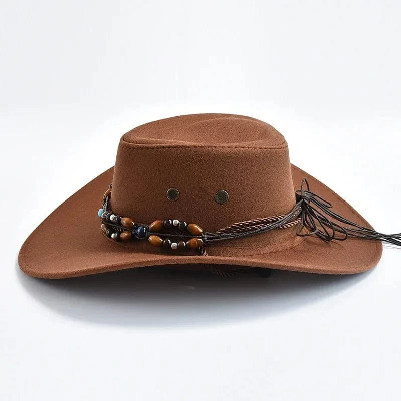 Cowboyhatt i konstmocka med pärlor