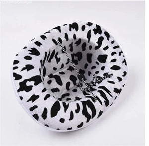 Cowboyhatt Kohudmönster 55-58cm