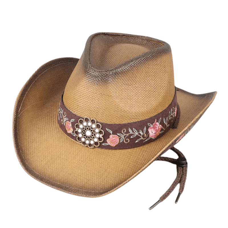 Cowboyhatt kvinna Ljusbrun / Ungefär 58cm