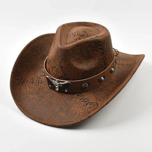 Cowboyhatt med Oxhuvud