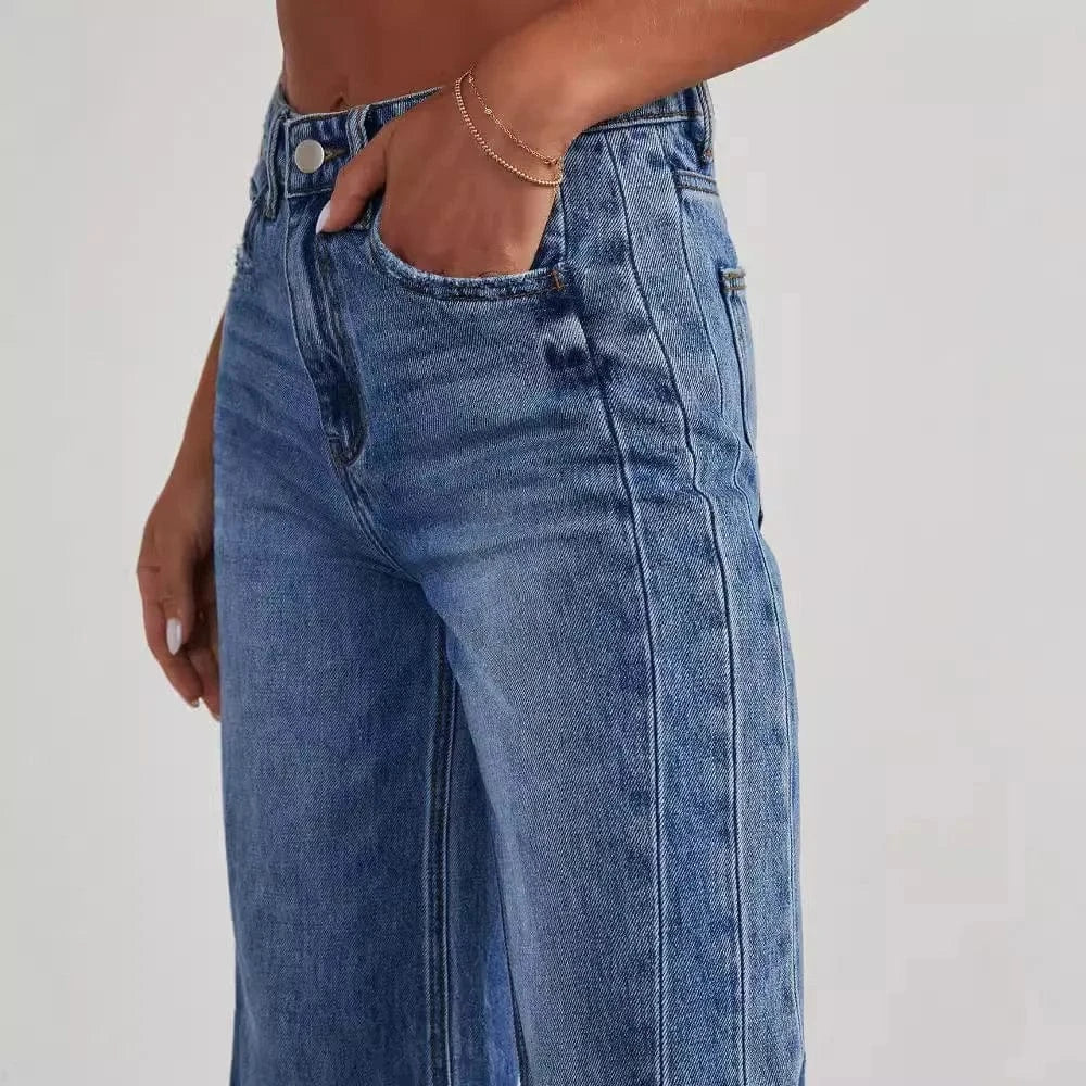 Cropped jeans dam