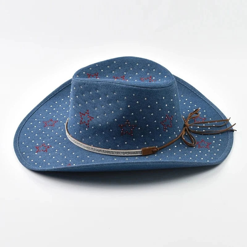 Elegant Westernhatt med Strass