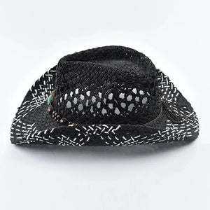 Flätad boho cowboyhatt