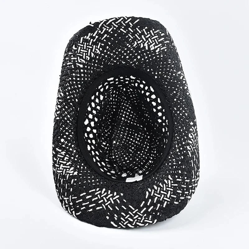 Flätad boho cowboyhatt