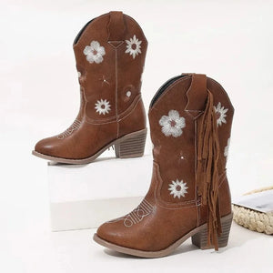 Bruna Cowboyboots för Flickor